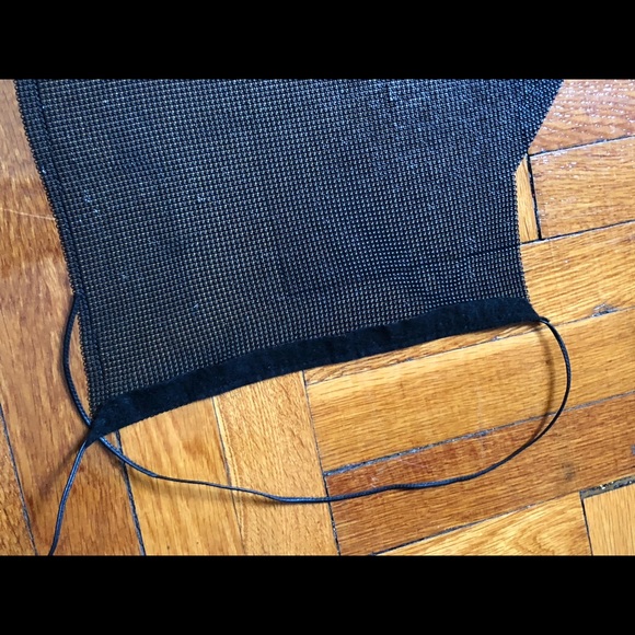 Vintage Chain Mail Metal Mesh Gunmetal Black Halter Top - Picture 11 of 17